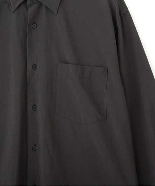 YLEVE(イレーヴ)の「YLEVE / COTTON MILLED LAWN OVERDYE SHIRT(シャツ/ブラウス・メンズ・グレー・4)」の6枚目の写真