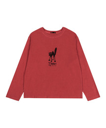 TOMMY CAT 長袖Tシャツ レッド
