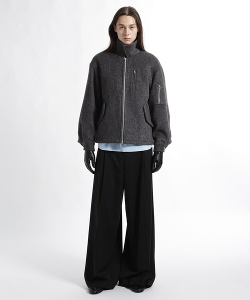 HARE(ハレ)の「High Wool ZIPブルゾン(HARE)(ブルゾン・メンズ・ブラック/レッド/グレー・SMALL/MEDIUM)」の16枚目の写真