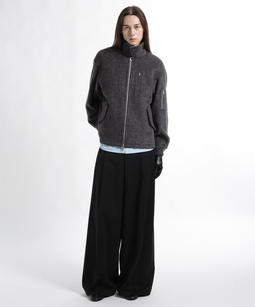 HARE(ハレ)の「High Wool ZIPブルゾン(HARE)(ブルゾン・メンズ・ブラック/レッド/グレー・SMALL/MEDIUM)」の17枚目の写真