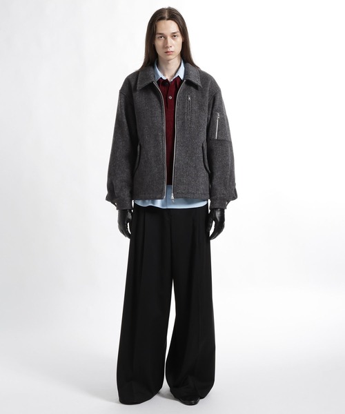 HARE(ハレ)の「High Wool ZIPブルゾン(HARE)(ブルゾン・メンズ・ブラック/レッド/グレー・SMALL/MEDIUM)」の18枚目の写真