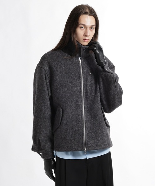 HARE(ハレ)の「High Wool ZIPブルゾン(HARE)(ブルゾン・メンズ・ブラック/レッド/グレー・SMALL/MEDIUM)」の20枚目の写真