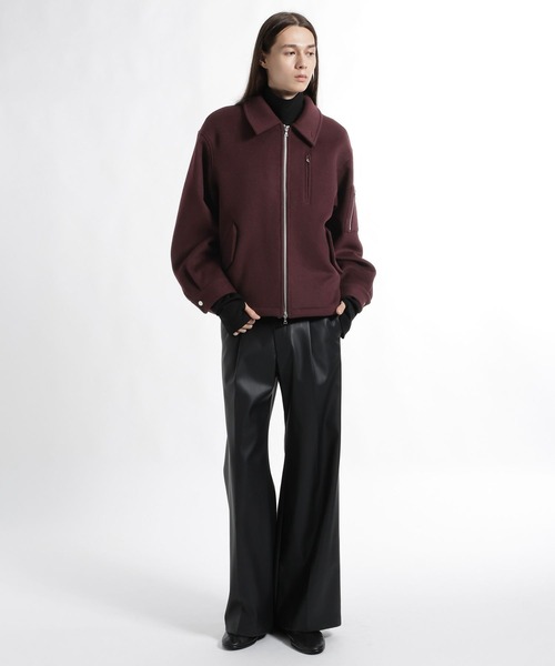 HARE(ハレ)の「High Wool ZIPブルゾン(HARE)(ブルゾン・メンズ・ブラック/レッド/グレー・SMALL/MEDIUM)」の12枚目の写真