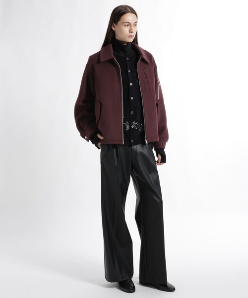 HARE(ハレ)の「High Wool ZIPブルゾン(HARE)(ブルゾン・メンズ・ブラック/レッド/グレー・SMALL/MEDIUM)」の13枚目の写真
