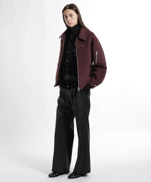 HARE(ハレ)の「High Wool ZIPブルゾン(HARE)(ブルゾン・メンズ・ブラック/レッド/グレー・SMALL/MEDIUM)」の14枚目の写真