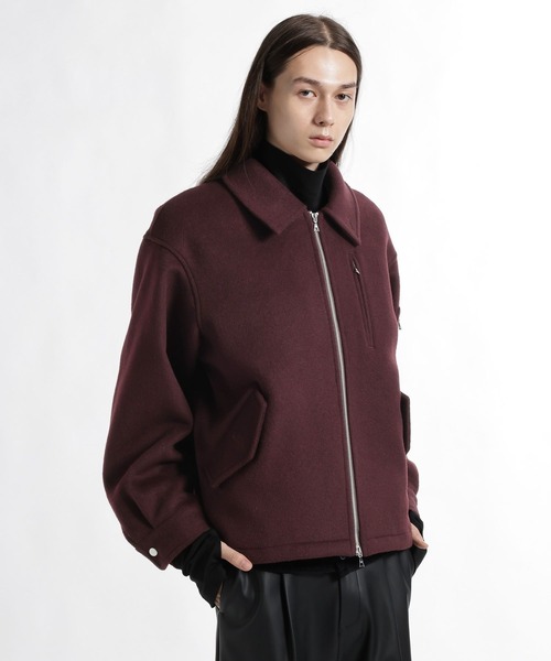 HARE(ハレ)の「High Wool ZIPブルゾン(HARE)(ブルゾン・メンズ・ブラック/レッド/グレー・SMALL/MEDIUM)」の6枚目の写真
