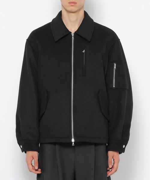 HARE(ハレ)の「High Wool ZIPブルゾン(HARE)(ブルゾン・メンズ・ブラック/レッド/グレー・SMALL/MEDIUM)」の7枚目の写真