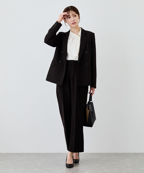 Jayro(ジャイロ)の「2WAYストレッチワイドパンツ(スラックス・レディース・ブラック/グレー系その他・L/M/S)」の10枚目の写真