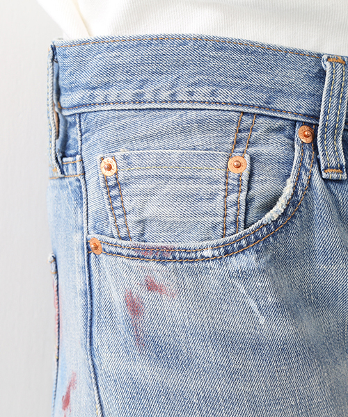 Ray BEAMS（レイビームス）の「◇Levi's×BEAMS / 40th別注 501(R)CT Women’s（デニムパンツ・レディース・ライトインディゴブルー・25/23/26/24）」の6枚目の写真