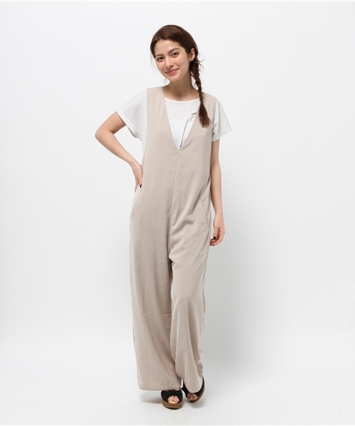 mystic（ミスティック）の「【mystic】Vネックサロペット（サロペット