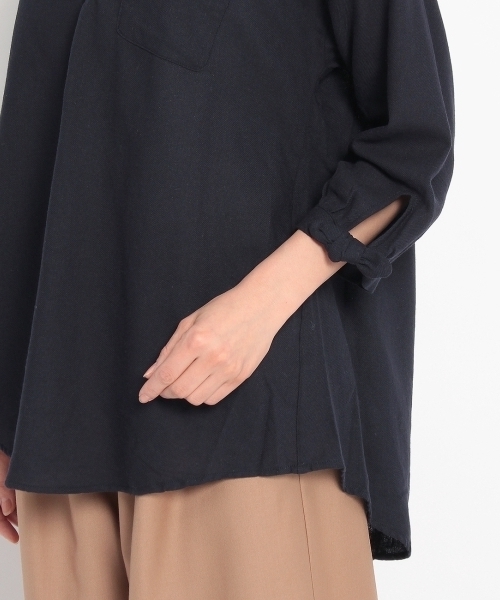 HusHusH（ハッシュアッシュ）の「袖リボンスキッパーシャツ（シャツ/ブラウス・レディース・ブルー/ブルー系1/ブルー系2/ブラック/ホワイト・03/02/01）」の10枚目の写真