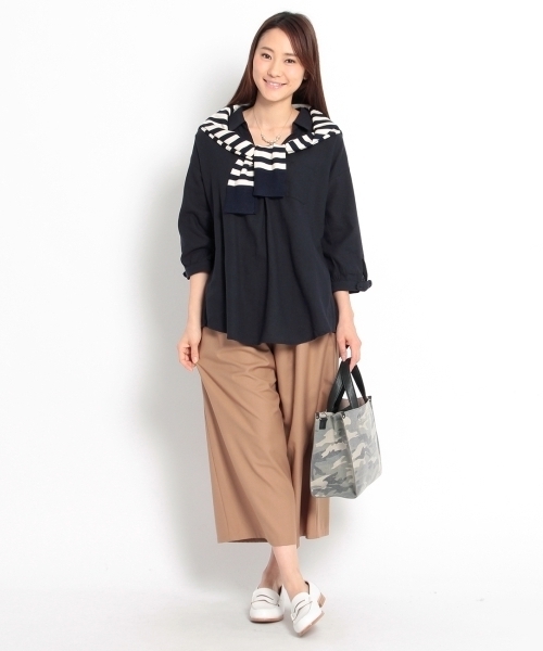 HusHusH（ハッシュアッシュ）の「袖リボンスキッパーシャツ（シャツ/ブラウス・レディース・ブルー/ブルー系1/ブルー系2/ブラック/ホワイト・03/02/01）」の11枚目の写真