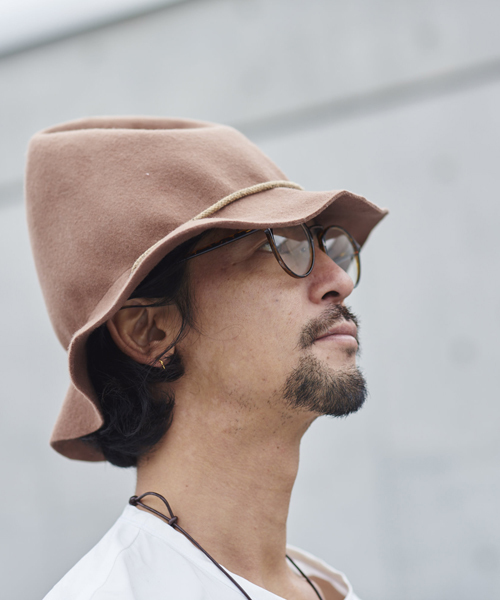 Monro（モンロ）の「FELT HAT - BERGE | フェルトハット -ベージュ/ハット/M（ハット・メンズ・ベージュ・FREE）」の10枚目の写真