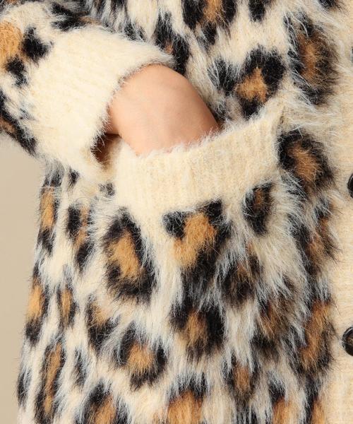 Another Edition（アナザーエディション）の「レオパードニットカーディガン/ AEMBC LEOPARD KNIT CGN◆（カーディガン/ボレロ・レディース・ライトブルー/ベージュ・フリー）」の10枚目の写真