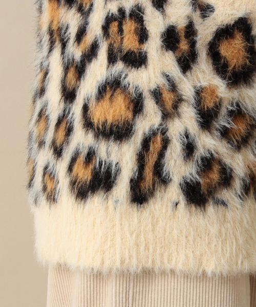 Another Edition（アナザーエディション）の「レオパードニットカーディガン/ AEMBC LEOPARD KNIT CGN◆（カーディガン/ボレロ・レディース・ライトブルー/ベージュ・フリー）」の11枚目の写真