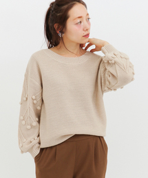 URBAN RESEARCH Sonny Label | Sonny Label ヴィンテージ風袖デザインニット(ニット/セーター)