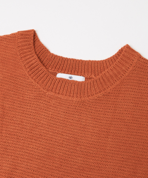 URBAN RESEARCH Sonny Label（アーバンリサーチサニーレーベル）の「Sonny Label ヴィンテージ風袖デザインニット（ニット/セーター・レディース・ベージュ/オレンジ/ネイビー・FREE）」の4枚目の写真