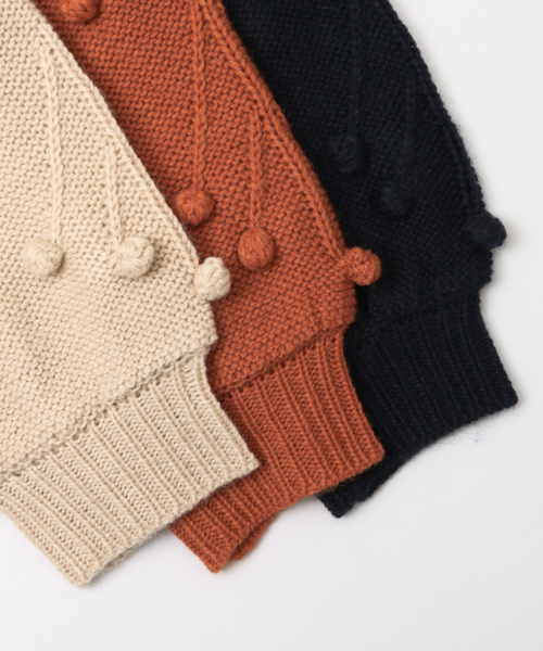 URBAN RESEARCH Sonny Label（アーバンリサーチサニーレーベル）の「Sonny Label ヴィンテージ風袖デザインニット（ニット/セーター・レディース・ベージュ/オレンジ/ネイビー・FREE）」の13枚目の写真