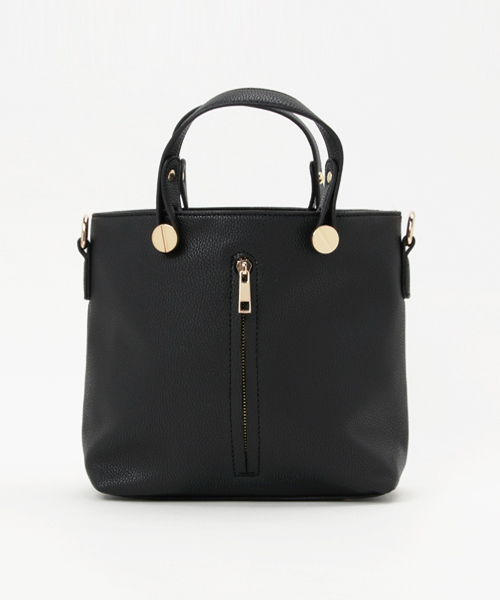 mysty woman（ミスティウーマン）の「フロントジップミニショルダーバッグ（ショルダーバッグ・レディース・オフホワイト/グレイッシュブルー/ブラック・FREE）」の4枚目の写真