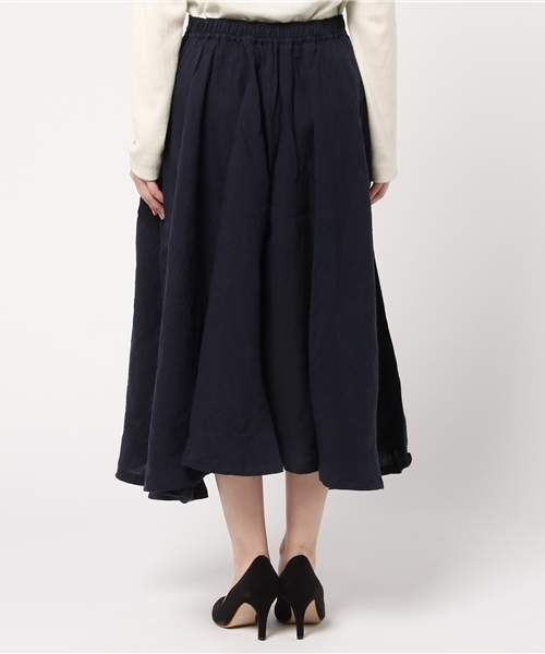 LBC（エルビーシー）の「bul リネンワッシャーサーキュラスカート              （スカート・レディース・レッド/ピンク/ネイビー・MEDIUM）」の6枚目の写真