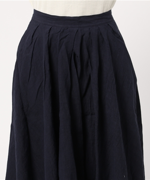 LBC（エルビーシー）の「bul リネンワッシャーサーキュラスカート              （スカート・レディース・レッド/ピンク/ネイビー・MEDIUM）」の7枚目の写真