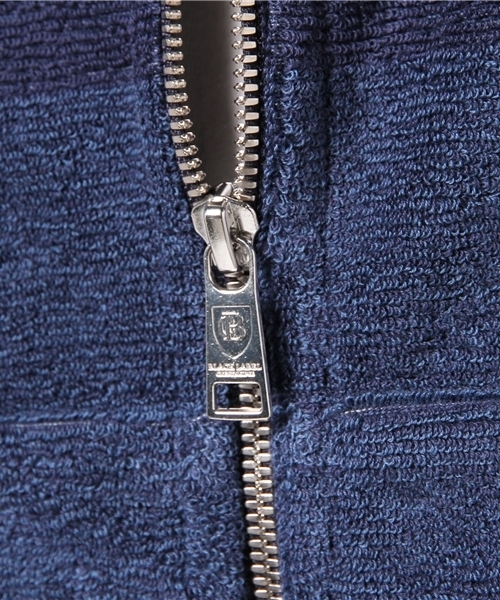 BLACK LABEL CRESTBRIDGE（ブラックレーベル・クレストブリッジ）の「ビックスケールクレストブリッジチェック ハーフスリーブパイルパーカー【COLLECTION LINE】（パーカー・メンズ・ネイビー・M/L）」の9枚目の写真