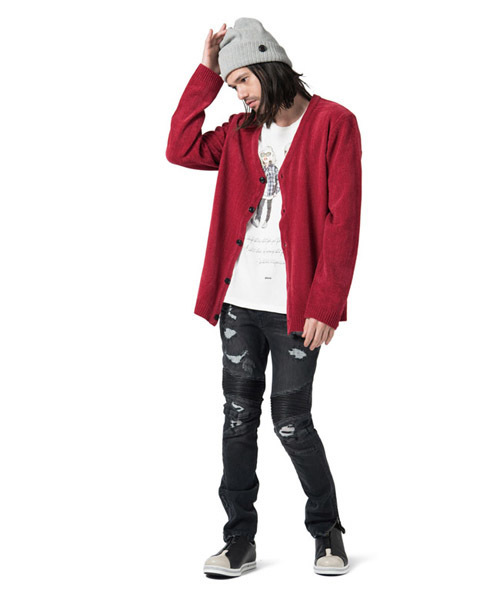 glamb（グラム）の「Corsa bikers pants（デニムパンツ・メンズ・インディゴブルー/グレー/ブラック・0/4/1/2/3）」の6枚目の写真