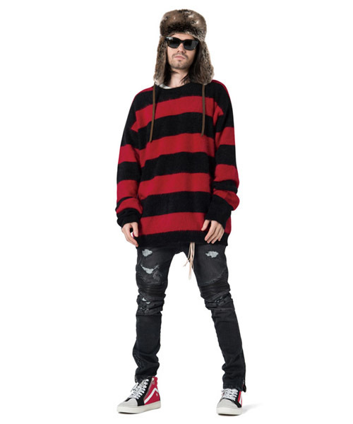 glamb（グラム）の「Corsa bikers pants（デニムパンツ・メンズ・インディゴブルー/グレー/ブラック・0/4/1/2/3）」の7枚目の写真