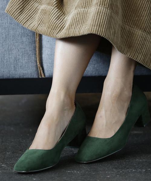 coen(コーエン)の「【『LEE』11月号掲載】チャンキーヒールスクエアパンプス(ブラック / ベージュ⇒ WEB限定カラー)(パンプス・レディース・ブラック/ダークグレー/テラコッタ/ベージュ/ダークグリーン・X-LARGE/SMALL/MEDIUM/LARGE)」の21枚目の写真