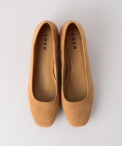 coen(コーエン)の「【『LEE』11月号掲載】チャンキーヒールスクエアパンプス(ブラック / ベージュ⇒ WEB限定カラー)(パンプス・レディース・ブラック/ダークグレー/テラコッタ/ベージュ/ダークグリーン・X-LARGE/SMALL/MEDIUM/LARGE)」の9枚目の写真