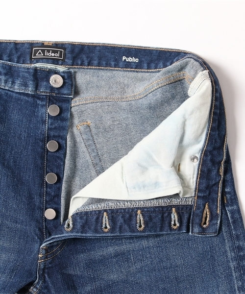 lideal（リデアル）の「lideal   リラックス テーパード デニムパンツ   Public/95273004（デニムパンツ・メンズ・インディゴブルー・28inch/29inch/30inch/31inch/32inch/34inch/33inch）」の6枚目の写真