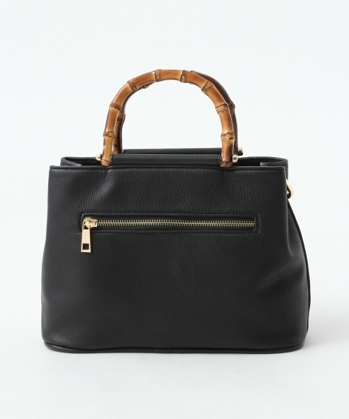 A part by（アパートバイ）の「2WAYバンブーショルダー 767493 （ショルダーバッグ・レディース・ベージュ/ブラック・FREE）」の7枚目の写真