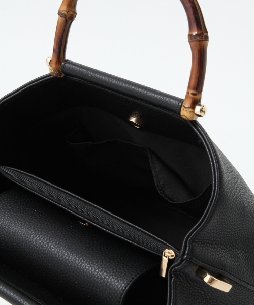 A part by（アパートバイ）の「2WAYバンブーショルダー 767493 （ショルダーバッグ・レディース・ベージュ/ブラック・FREE）」の9枚目の写真