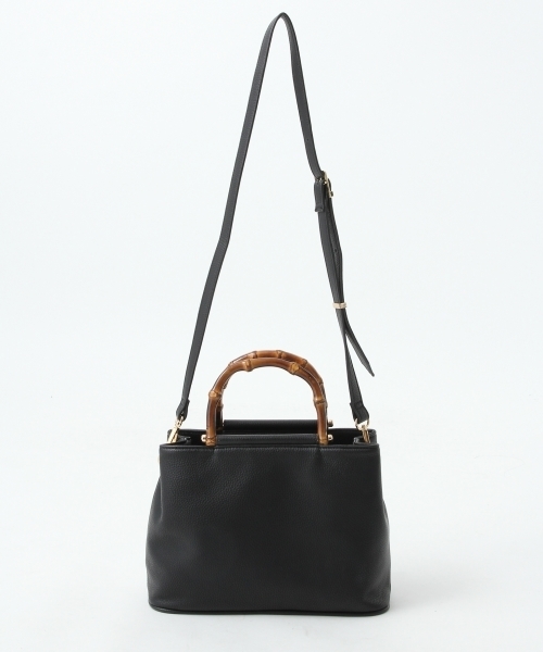 A part by（アパートバイ）の「2WAYバンブーショルダー 767493 （ショルダーバッグ・レディース・ベージュ/ブラック・FREE）」の10枚目の写真