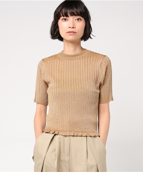 one after another NICE CLAUP(ワンアフターアナザーナイスクラップ)の「キラキララメニット(ニット/セーター・レディース・ブラック/ラベンダー/オフホワイト/マスタード・FREE)」の16枚目の写真