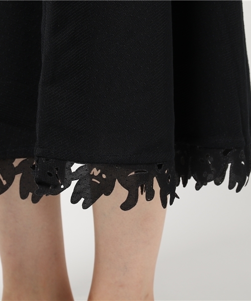 Ne-net(ネネット)の「(S)チュールCOP(スカート・レディース・ブラック/オフホワイト・02)」の8枚目の写真