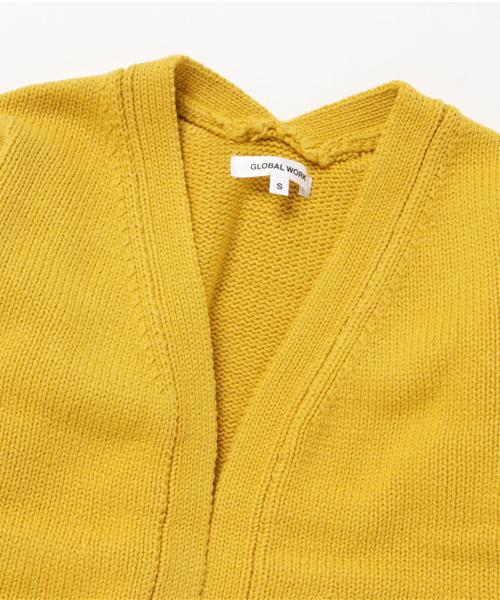 GLOBAL WORK（グローバルワーク）の「【キッズ】アラエルザックリカーディガン（カーディガン/ボレロ・キッズ・イエロー/ピンク系その他・LARGE/X-LARGE/XX-LARGE/SMALL/MEDIUM）」の5枚目の写真