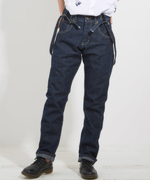 CUBE SUGAR | サスペンダ―テーパードデニムパンツ(デニムパンツ)