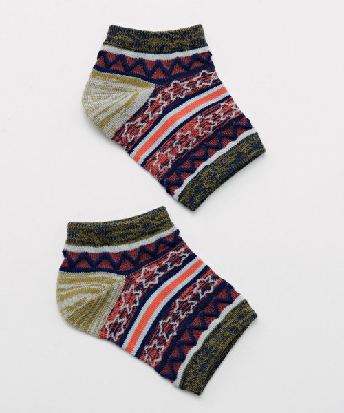 チャイハネ（チャイハネ）の「【チャイハネ】ジオメスターサンダルソックス（ユニセックス）（ソックス/靴下・レディース・グレー/カーキ/ターコイズブルー・FREE）」の2枚目の写真