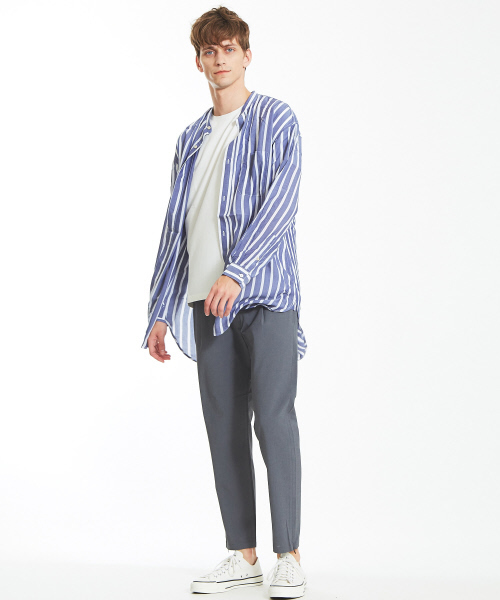 ABAHOUSE（アバハウス）の「【ノンストレス】カラースキーム圧着Tシャツ（Tシャツ/カットソー・メンズ・ホワイト/イエロー/エメラルド・44/46/48）」の14枚目の写真