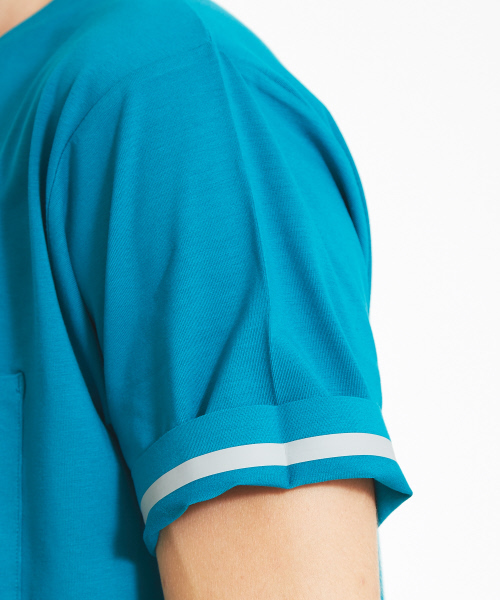 ABAHOUSE（アバハウス）の「【ノンストレス】カラースキーム圧着Tシャツ（Tシャツ/カットソー・メンズ・ホワイト/イエロー/エメラルド・44/46/48）」の19枚目の写真