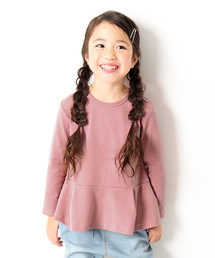 devirock | 厚手もっちりペプラム長袖Tシャツ(Tシャツ/カットソー)