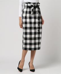 YECCA VECCA | フロント釦チェック柄スカート(スカート)