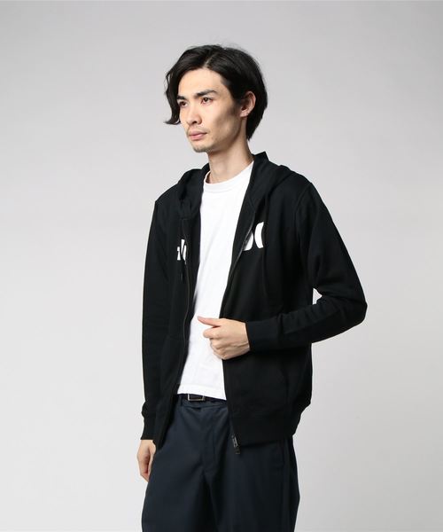 Hurley (ハーレー)の「ONE & ONLY ZIP HOOD/ハーレー 長袖 ジップパーカー ロゴ(パーカー・メンズ・ブラック/グレー/オリーブ/ブルー・SMALL/MEDIUM/LARGE/X-LARGE)」の2枚目の写真