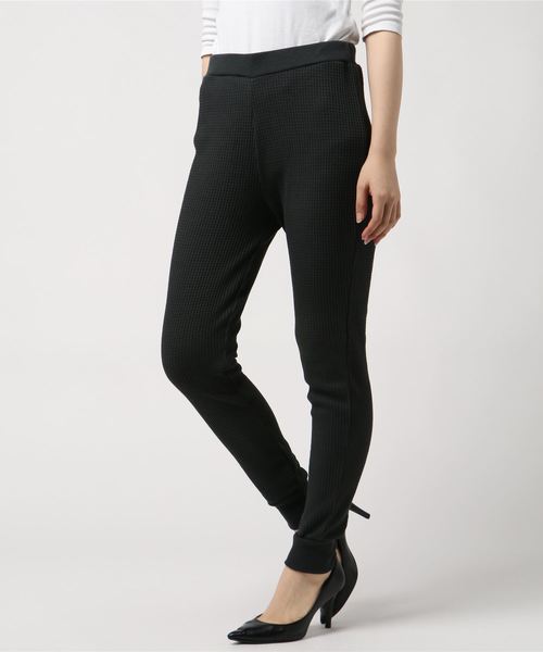 Editt by YECCA VECCA（エディットバイイェッカヴェッカ）の「サーマルパンツ（その他パンツ・レディース・杢グレー/チャコールグレー・FREE）」の2枚目の写真