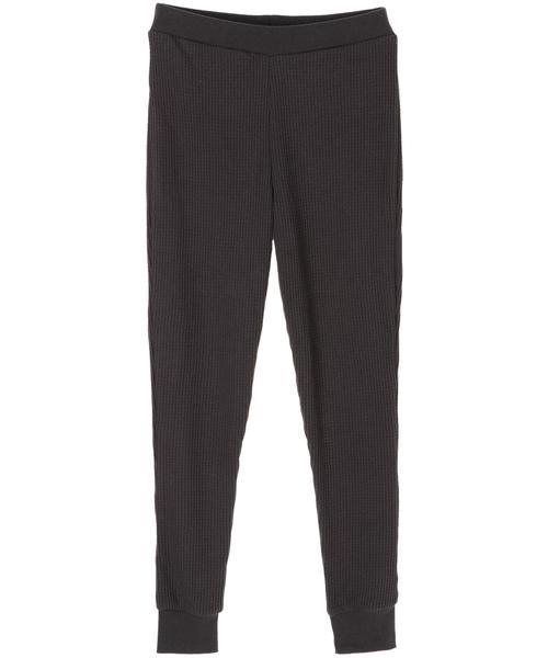 Editt by YECCA VECCA（エディットバイイェッカヴェッカ）の「サーマルパンツ（その他パンツ・レディース・杢グレー/チャコールグレー・FREE）」の4枚目の写真
