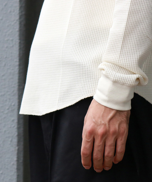 Confirm（コンファーム）の「Confirm / コンファーム ロングアームワッフルプルオーバー（Tシャツ/カットソー・メンズ・ブラック/ホワイト/グレー・L/M）」の19枚目の写真