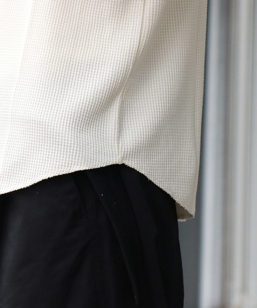 Confirm（コンファーム）の「Confirm / コンファーム ロングアームワッフルプルオーバー（Tシャツ/カットソー・メンズ・ブラック/ホワイト/グレー・L/M）」の18枚目の写真