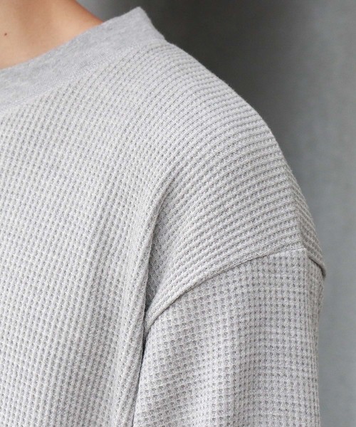 Confirm（コンファーム）の「Confirm / コンファーム ロングアームワッフルプルオーバー（Tシャツ/カットソー・メンズ・ブラック/ホワイト/グレー・L/M）」の14枚目の写真