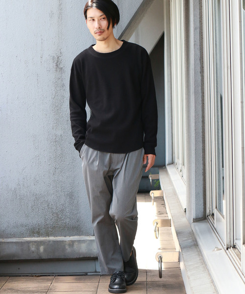 Confirm（コンファーム）の「Confirm / コンファーム ロングアームワッフルプルオーバー（Tシャツ/カットソー・メンズ・ブラック/ホワイト/グレー・L/M）」の11枚目の写真